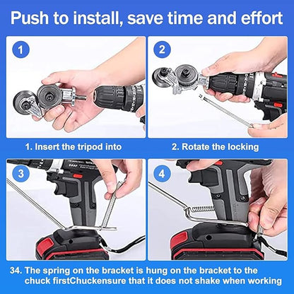 HelpingTools™  Drill Plate Cutter - Metall Cutting Adapter for Drill