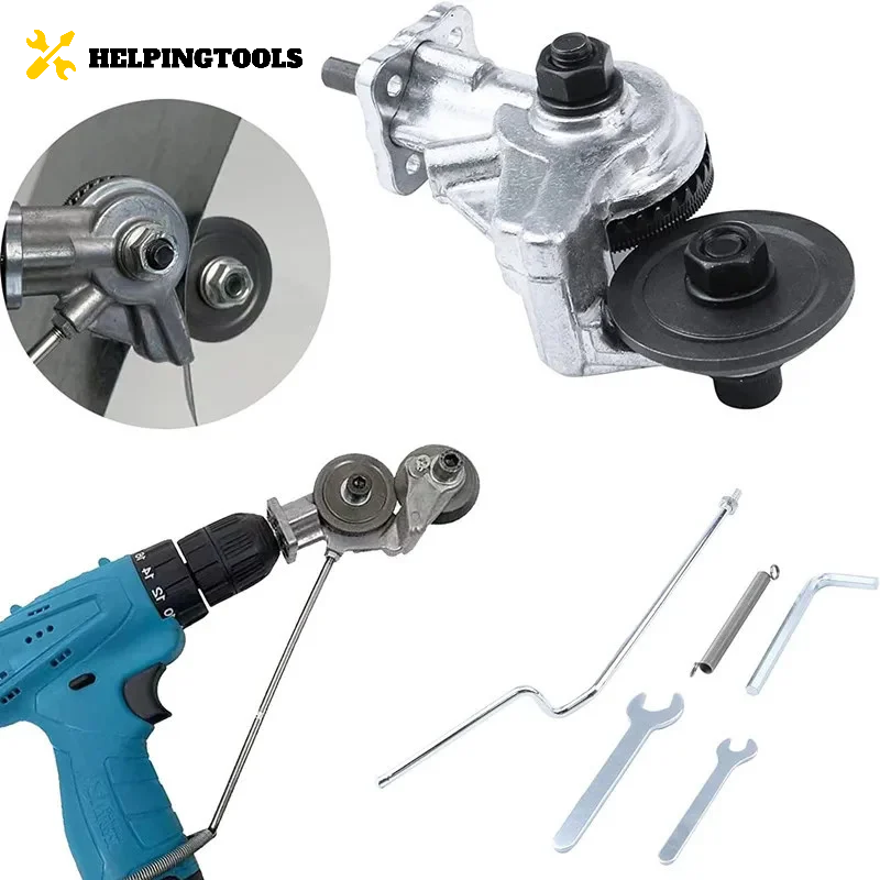 HelpingTools™  Drill Plate Cutter - Metall Cutting Adapter for Drill